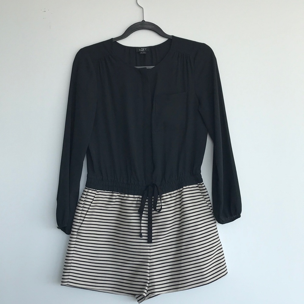 LOFT Long Sleeve Romper